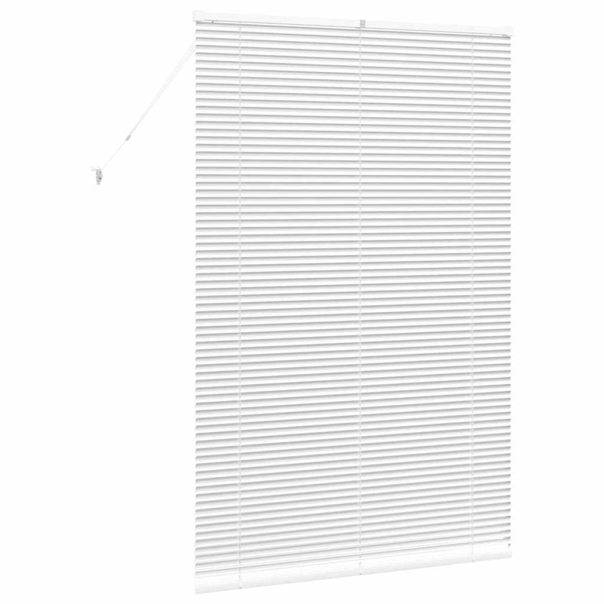 vidaXL Βενετσιάνικες Ρόδες Λευκό 175 x 120 εκ Αλουμίνιο