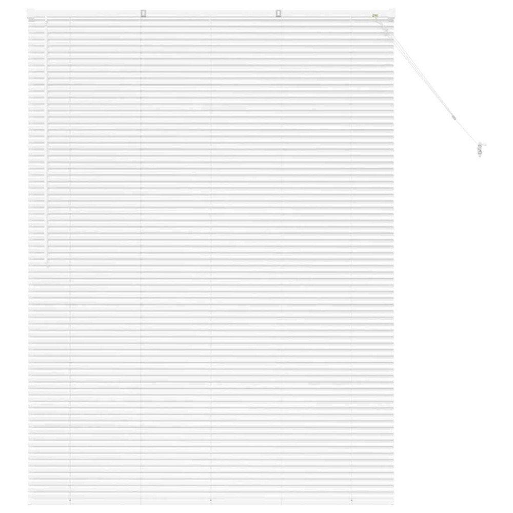 vidaXL Βενετσιάνικες Ρόδες Λευκό 175 x 130 εκ Αλουμίνιο