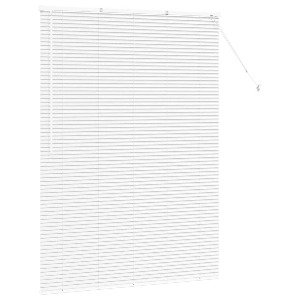 vidaXL Βενετσιάνικες Ρόδες Λευκό 175 x 135 εκ Αλουμίνιο