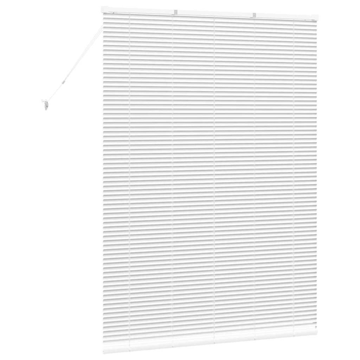 vidaXL Βενετσιάνικες Ρόδες Λευκό 175 x 135 εκ Αλουμίνιο