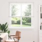 vidaXL Βενετσιάνικες Ρόδες Λευκό 175 x 135 εκ Αλουμίνιο