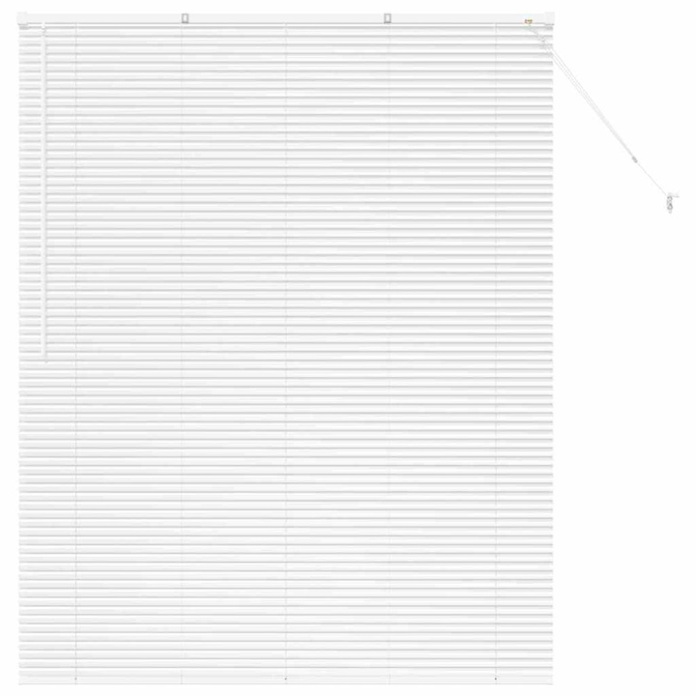 vidaXL Βενετσιάνικες Ρόδες Λευκό 175 x 145 εκ Αλουμίνιο