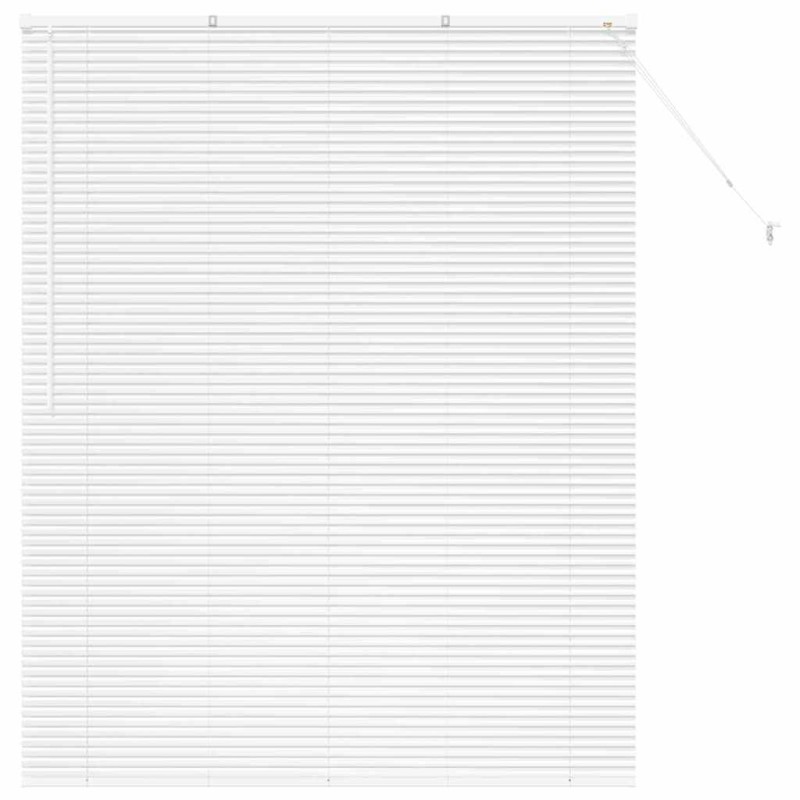 vidaXL Βενετσιάνικες Ρόδες Λευκό 175 x 145 εκ Αλουμίνιο