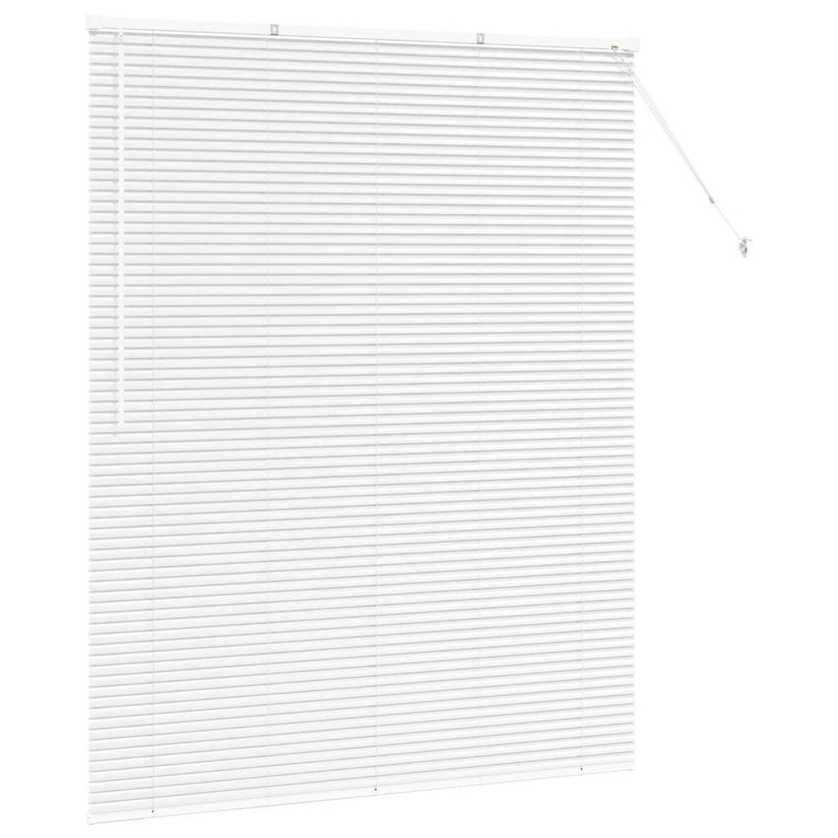 vidaXL Βενετσιάνικες Ρόδες Λευκό 175 x 145 εκ Αλουμίνιο