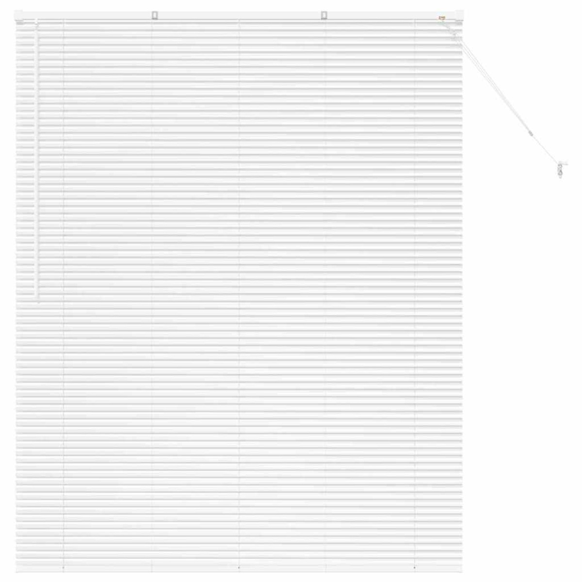 vidaXL Βενετσιάνικες Ρόδες Λευκό 175 x 150 εκ Αλουμίνιο