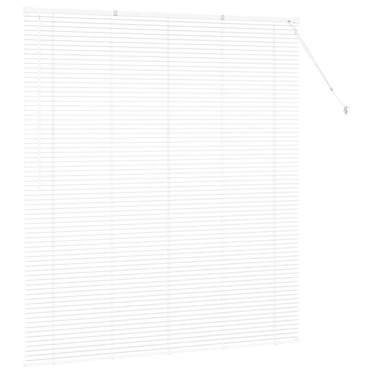 vidaXL Βενετσιάνικες Ρόδες Λευκό 175 x 160 εκ Αλουμίνιο