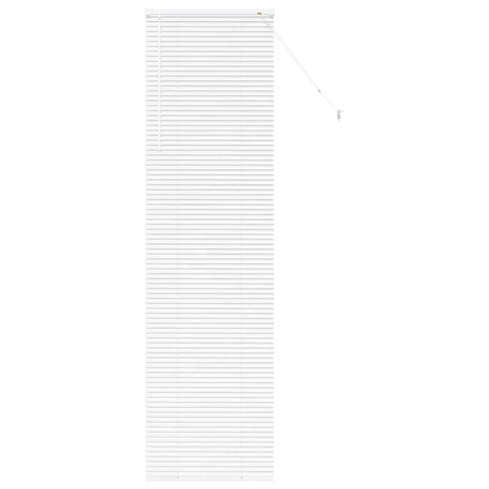 vidaXL Βενετσιάνικες Ρόδες Λευκό 220 x 55 εκ Αλουμίνιο