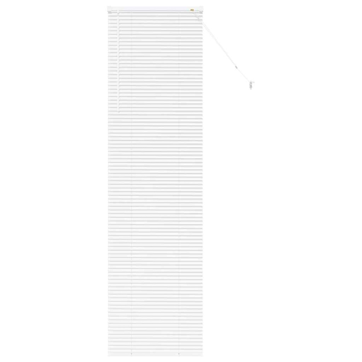 vidaXL Βενετσιάνικες Ρόδες Λευκό 220 x 55 εκ Αλουμίνιο