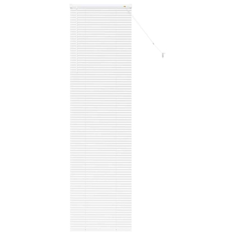 vidaXL Βενετσιάνικες Ρόδες Λευκό 220 x 65 εκ Αλουμίνιο