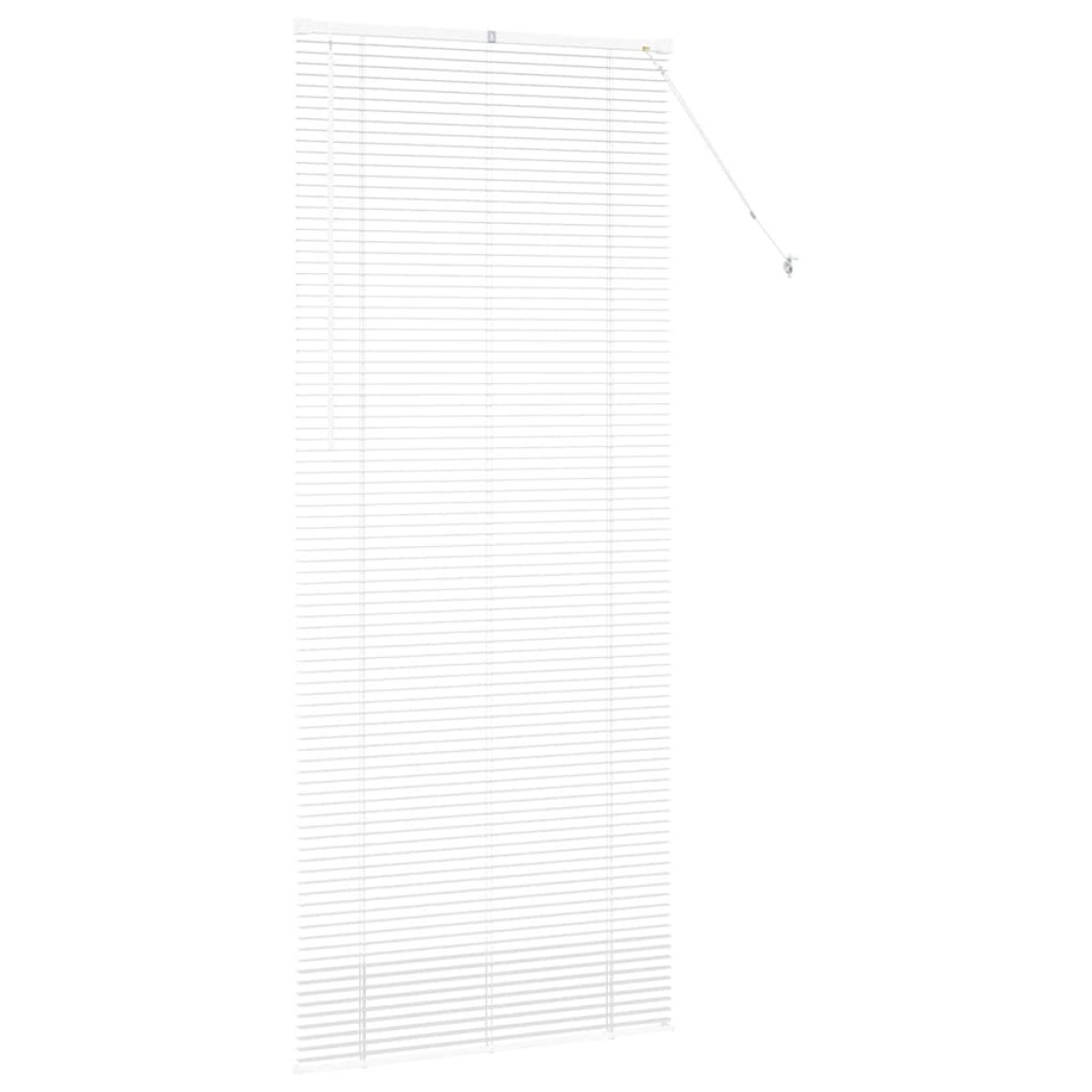 vidaXL Βενετσιάνικες Ρόδες Λευκό 220 x 90 εκ Αλουμίνιο