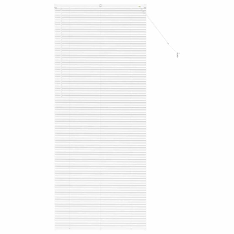 vidaXL Βενετσιάνικες Ρόδες Λευκό 220 x 95 εκ Αλουμίνιο