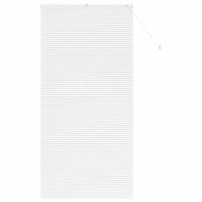 vidaXL Βενετσιάνικες Ρόδες Λευκό 220 x 105 εκ Αλουμίνιο