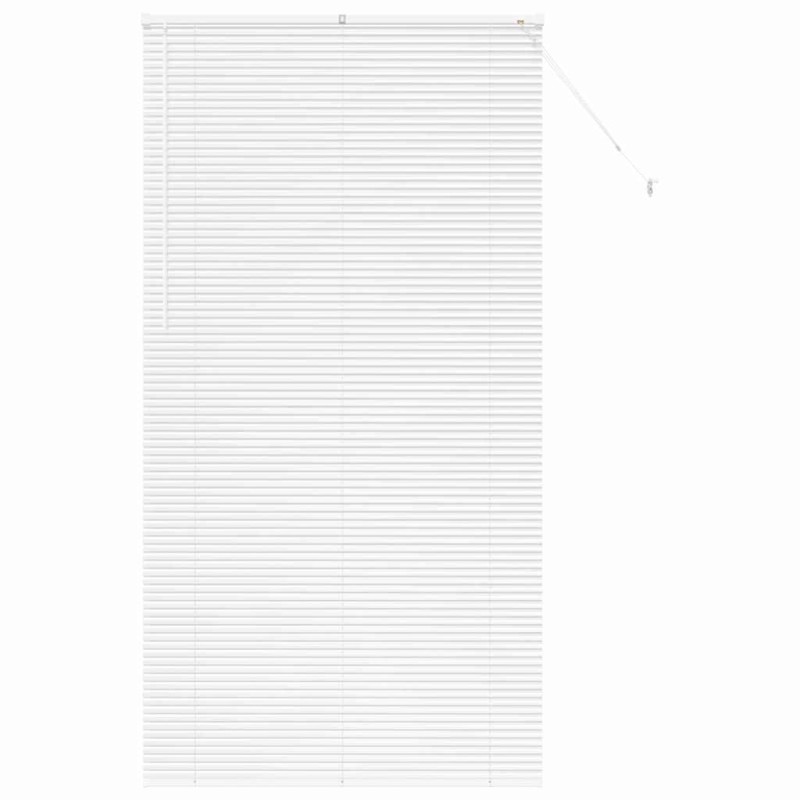 vidaXL Βενετσιάνικες Ρόδες Λευκό 220 x 115 εκ Αλουμίνιο