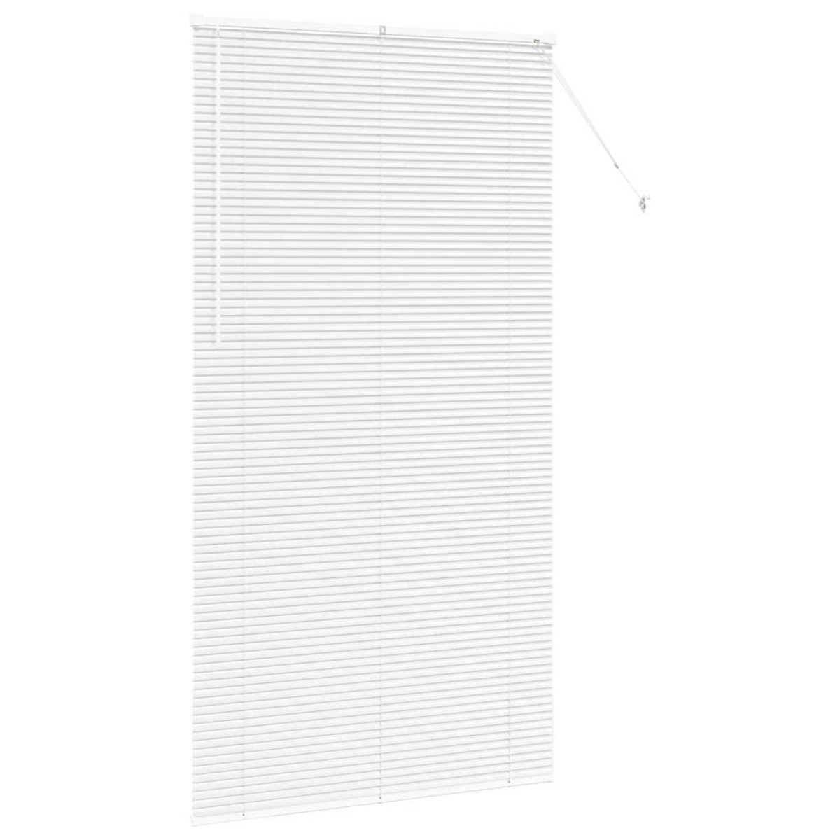vidaXL Βενετσιάνικες Ρόδες Λευκό 220 x 115 εκ Αλουμίνιο