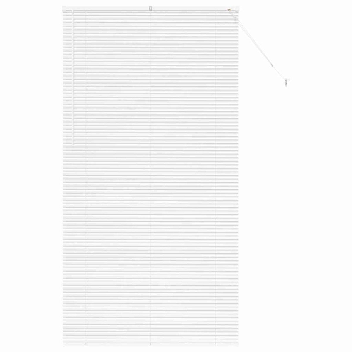 vidaXL Βενετσιάνικες Ρόδες Λευκό 220 x 120 εκ Αλουμίνιο