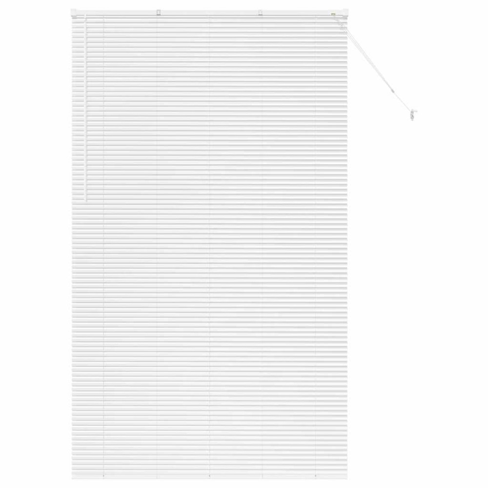 vidaXL Βενετσιάνικες Ρόδες Λευκό 220 x 130 εκ Αλουμίνιο
