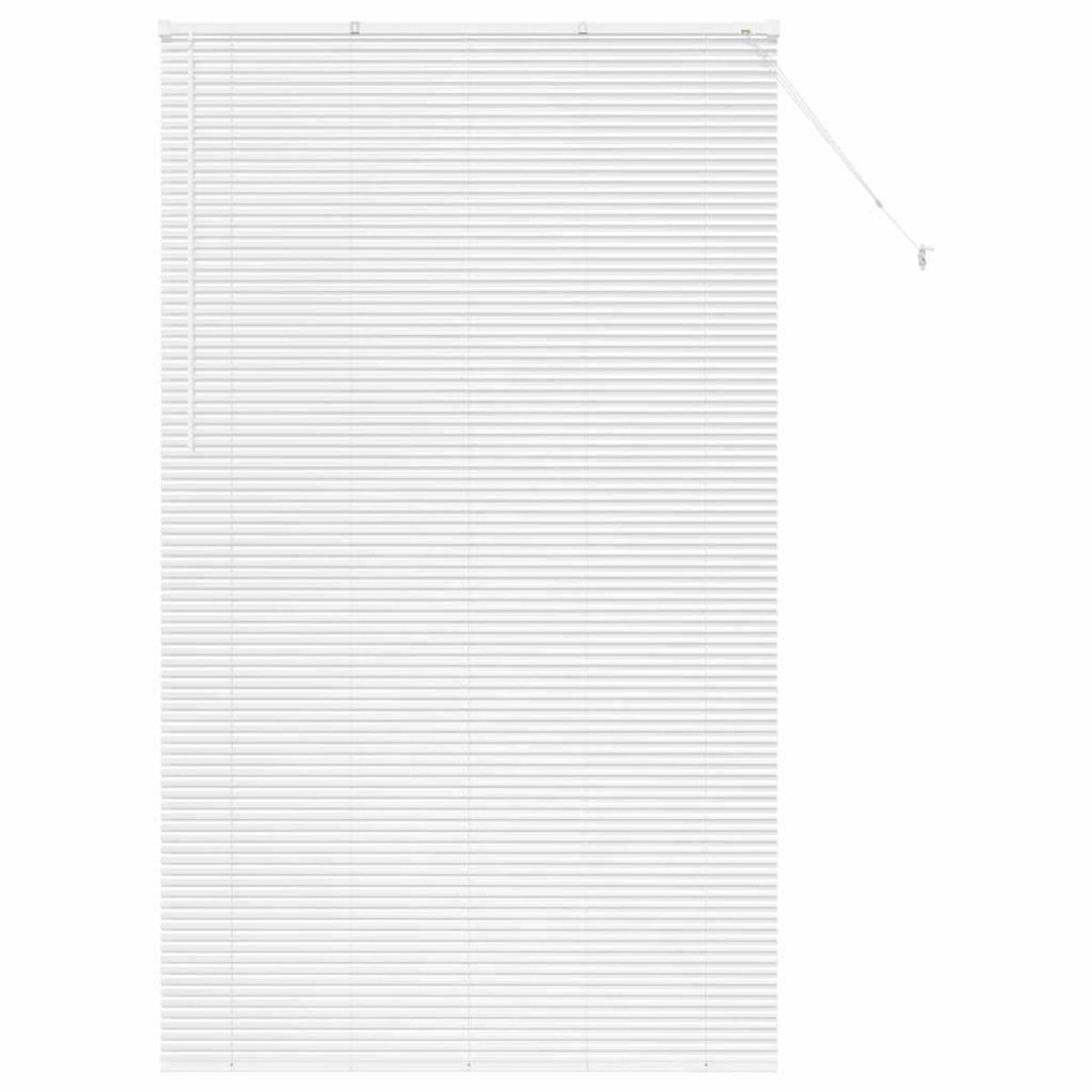 vidaXL Βενετσιάνικες Ρόδες Λευκό 220 x 130 εκ Αλουμίνιο