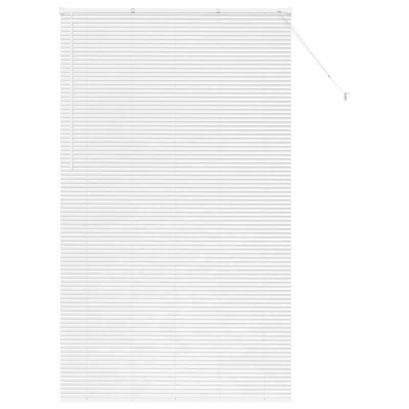 vidaXL Βενετσιάνικες Ρόδες Λευκό 220 x 130 εκ Αλουμίνιο