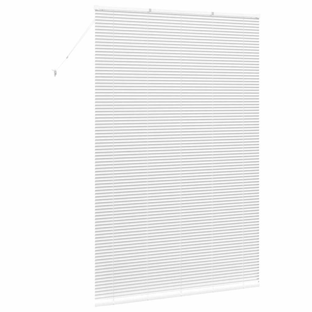 vidaXL Βενετσιάνικες Ρόδες Λευκό 220 x 145 εκ Αλουμίνιο