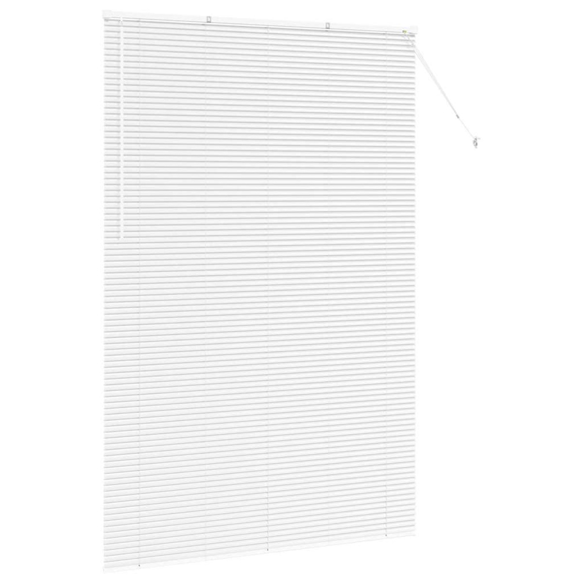 vidaXL Βενετσιάνικες Ρόδες Λευκό 220x150εκ Αλουμίνιο