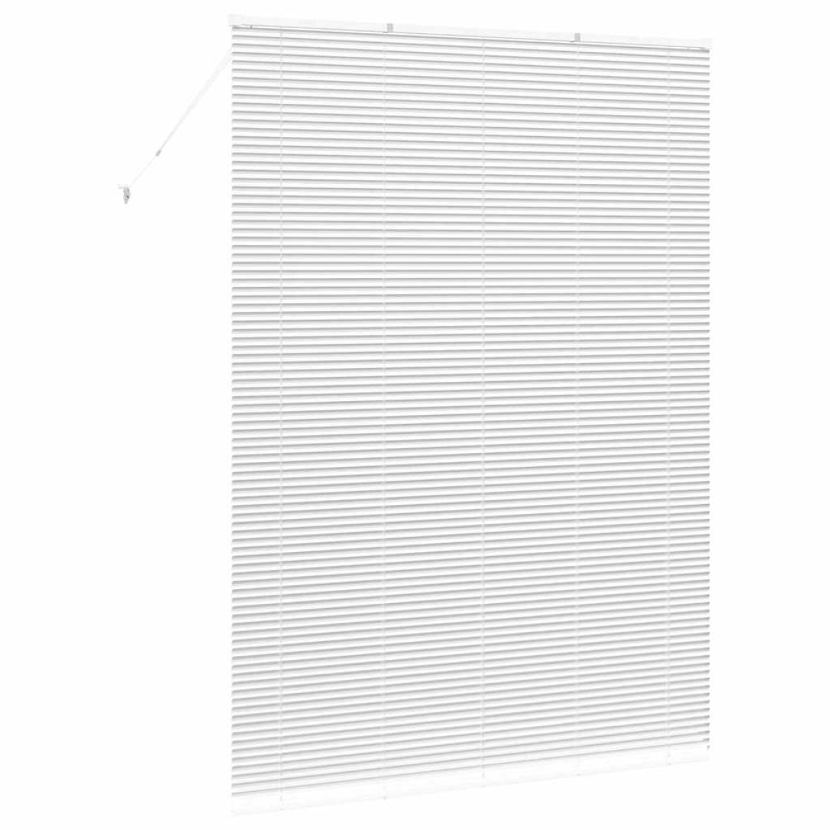 vidaXL Βενετσιάνικες Ρόδες Λευκό 220 x 155 εκ Αλουμίνιο