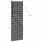 vidaXL Βενετσιάνικες Ρόδες Σκούρο Γκρι 130 x 40 εκ Αλουμίνιο