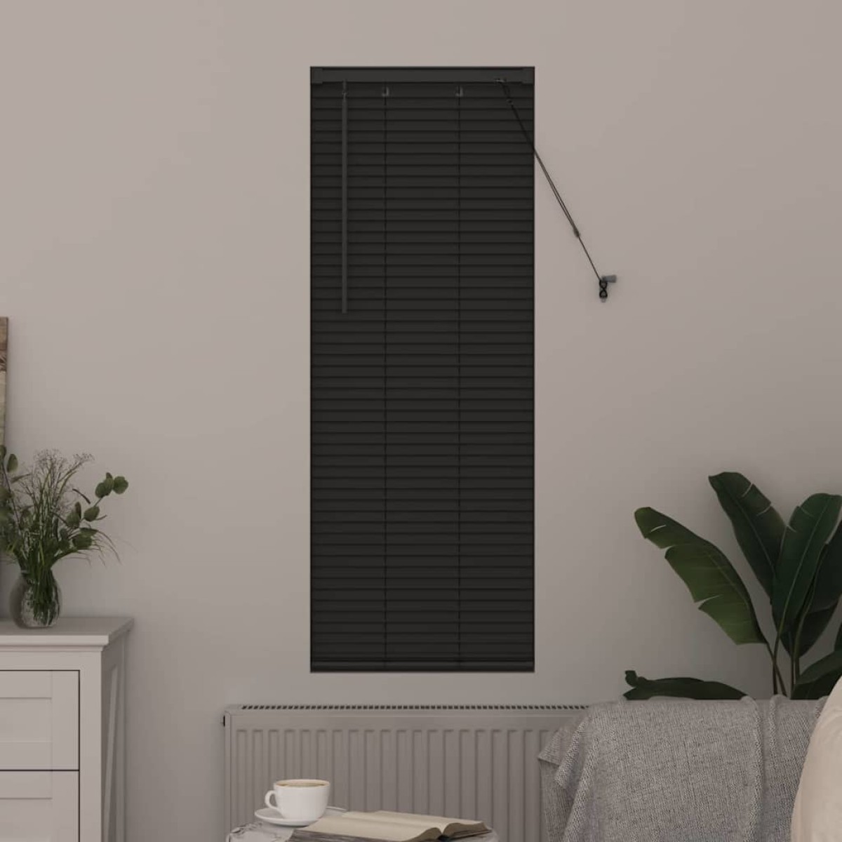 vidaXL Βενετσιάνικες Ρόδες Σκούρο Γκρι 130 x 45 εκ Αλουμίνιο