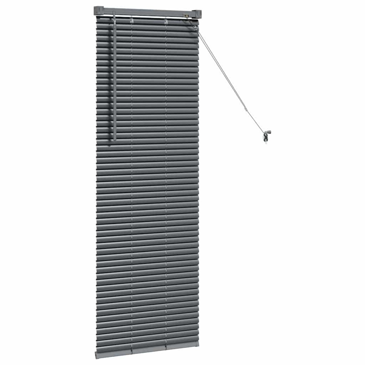 vidaXL Βενετσιάνικες Ρόδες Σκούρο Γκρι 130 x 50 εκ Αλουμίνιο