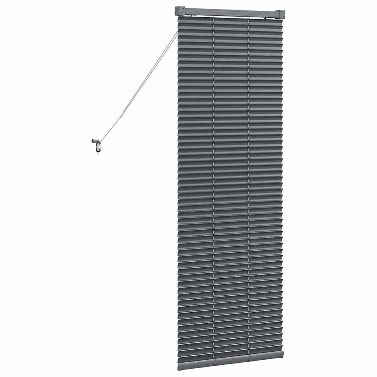 vidaXL Βενετσιάνικες Ρόδες Σκούρο Γκρι 130 x 50 εκ Αλουμίνιο