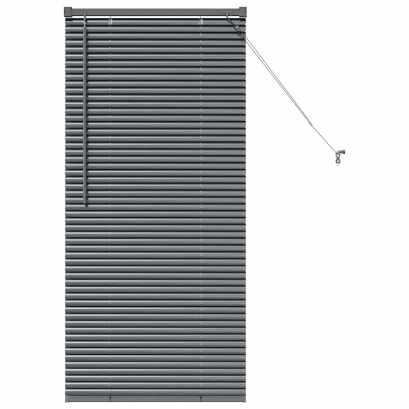 vidaXL Βενετσιάνικες Ρόδες Σκούρο Γκρι 130 x 55 εκ Αλουμίνιο