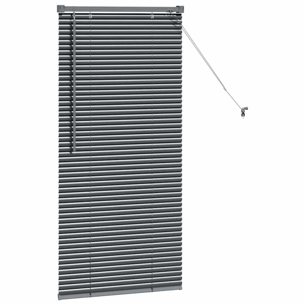 vidaXL Βενετσιάνικες Ρόδες Σκούρο Γκρι 130 x 60 εκ Αλουμίνιο