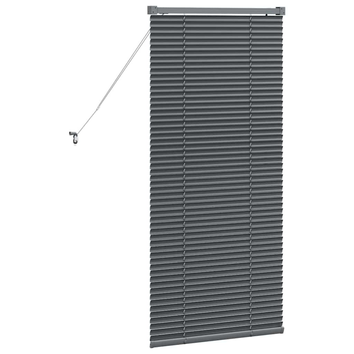 vidaXL Βενετσιάνικες Ρόδες Σκούρο Γκρι 130 x 60 εκ Αλουμίνιο