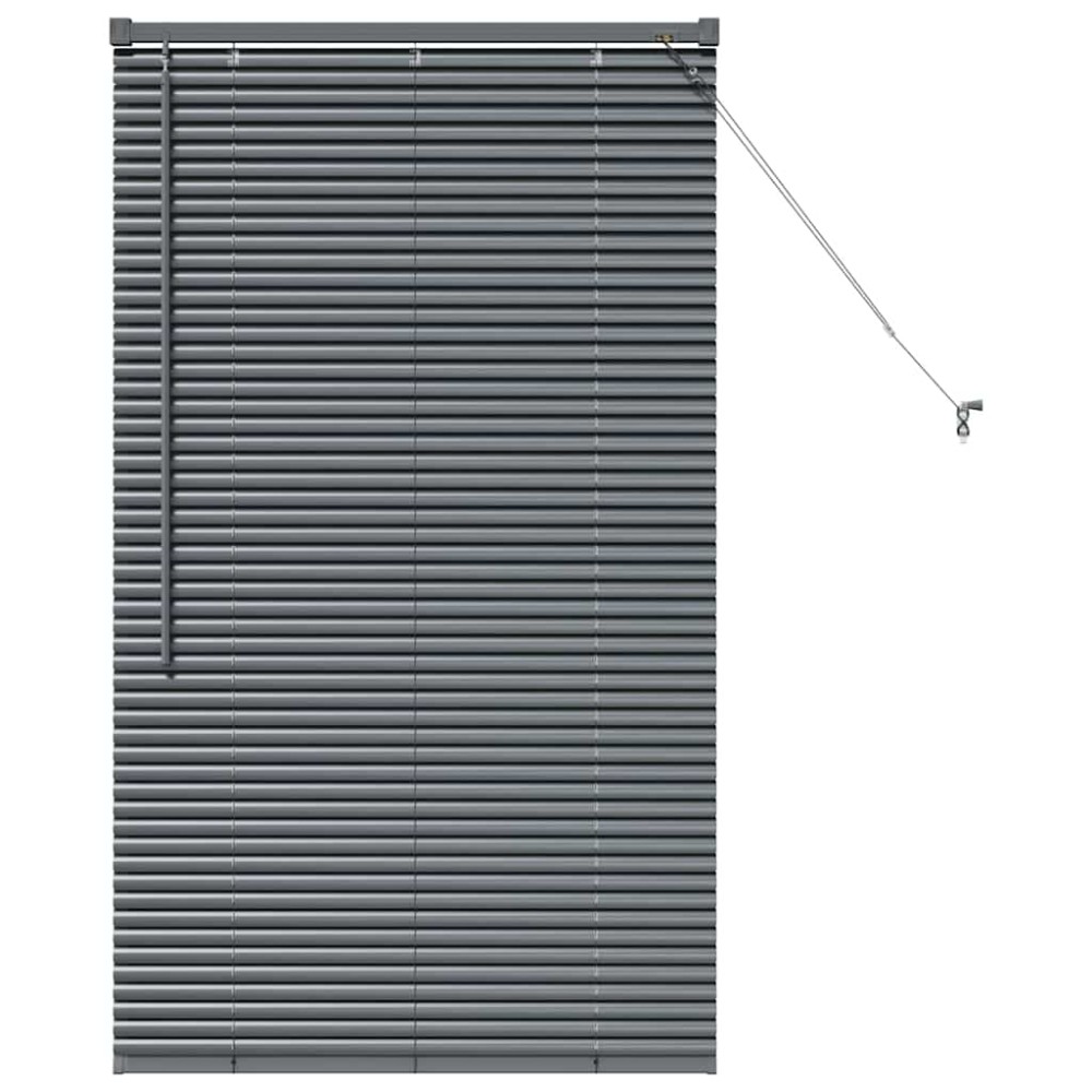 vidaXL Βενετσιάνικες Ρόδες Σκούρο Γκρι 130 x 70 εκ Αλουμίνιο