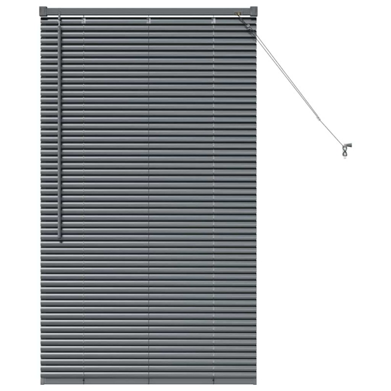 vidaXL Βενετσιάνικες Ρόδες Σκούρο Γκρι 130 x 70 εκ Αλουμίνιο