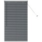 vidaXL Βενετσιάνικες Ρόδες Σκούρο Γκρι 130 x 75 εκ Αλουμίνιο