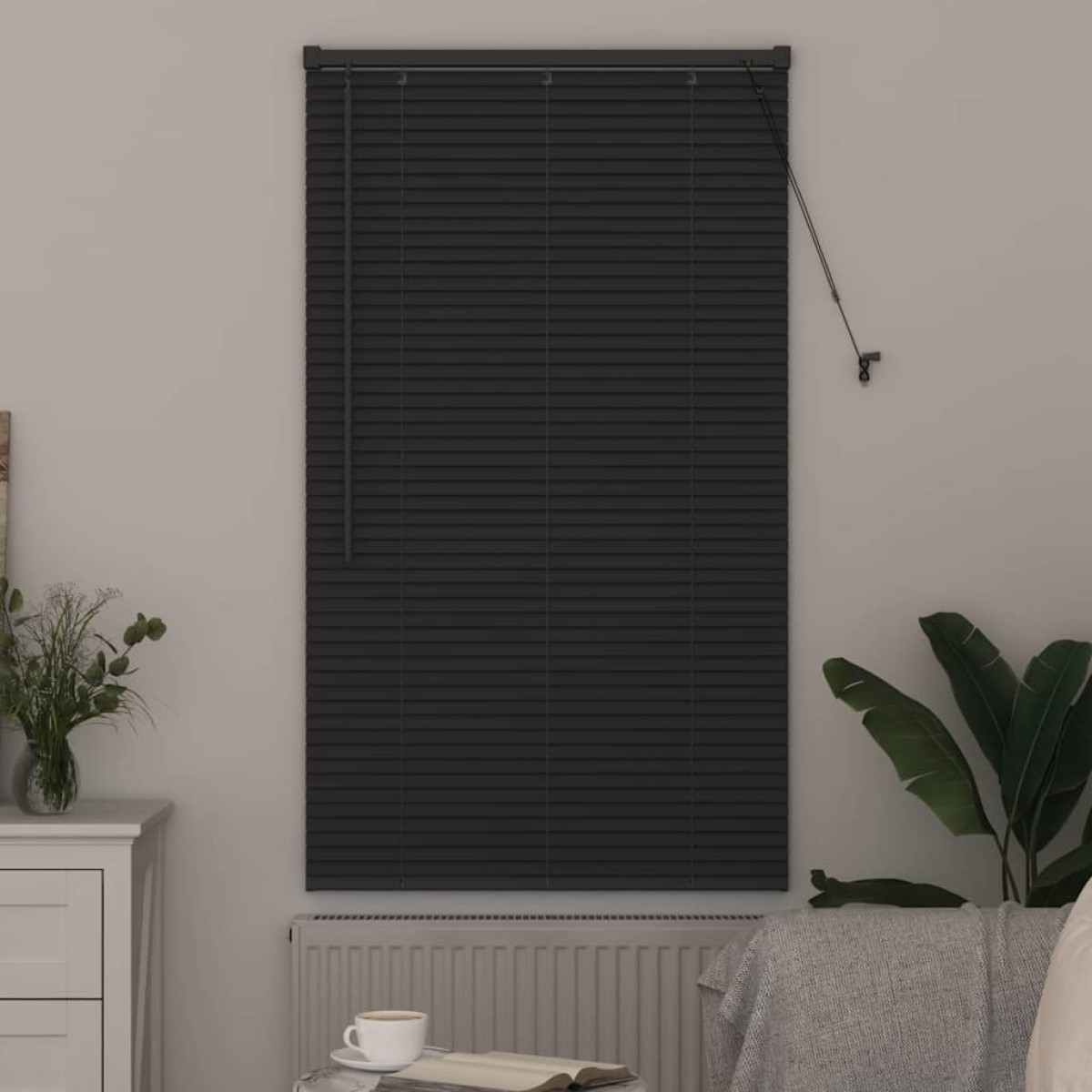 vidaXL Βενετσιάνικες Ρόδες Σκούρο Γκρι 130 x 80 εκ Αλουμίνιο