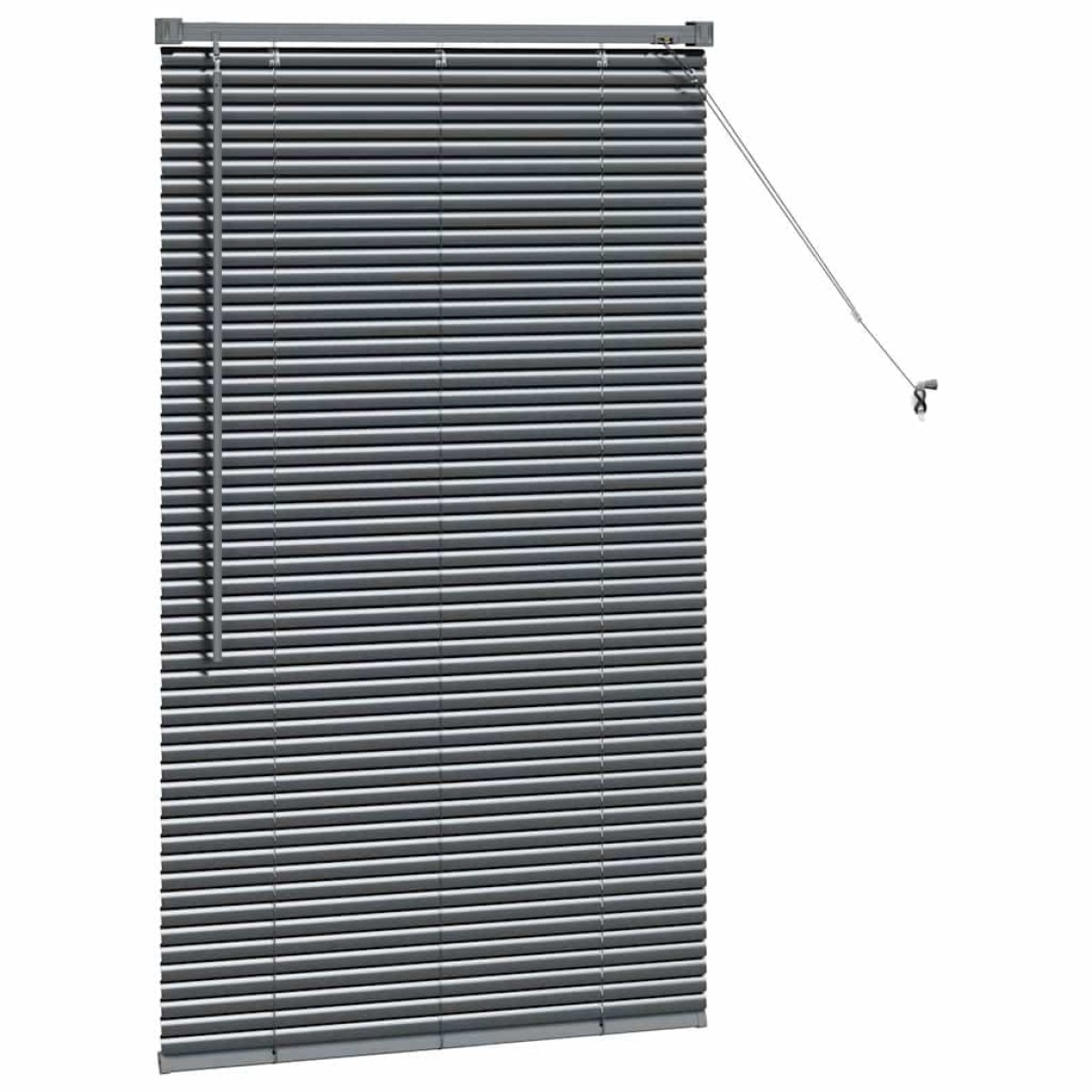 vidaXL Βενετσιάνικες Ρόδες Σκούρο Γκρι 130 x 80 εκ Αλουμίνιο
