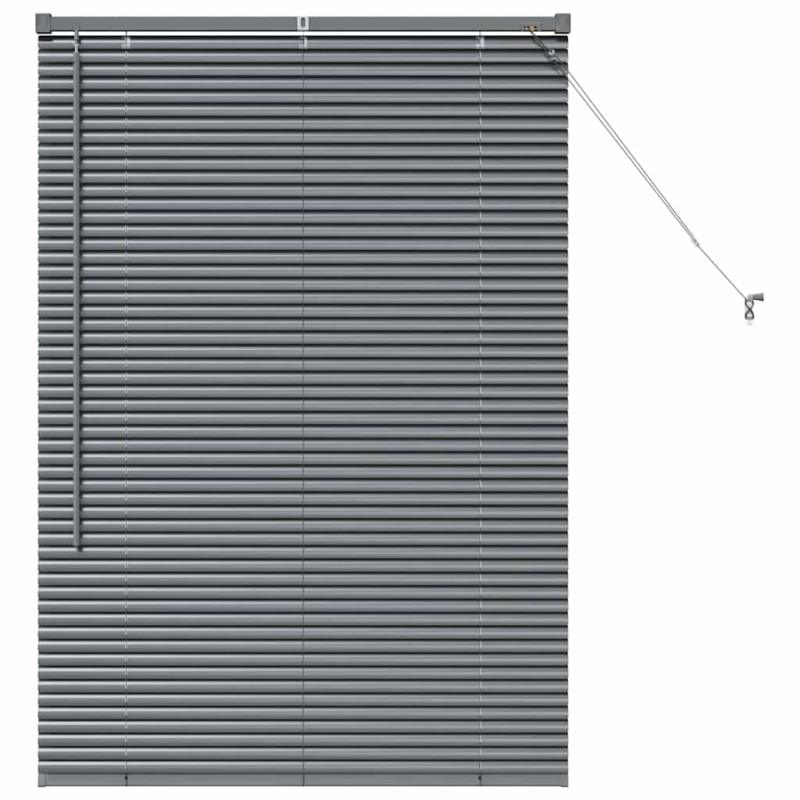 vidaXL Βενετσιάνικες Ρόδες Σκούρο Γκρι 130 x 85 εκ Αλουμίνιο