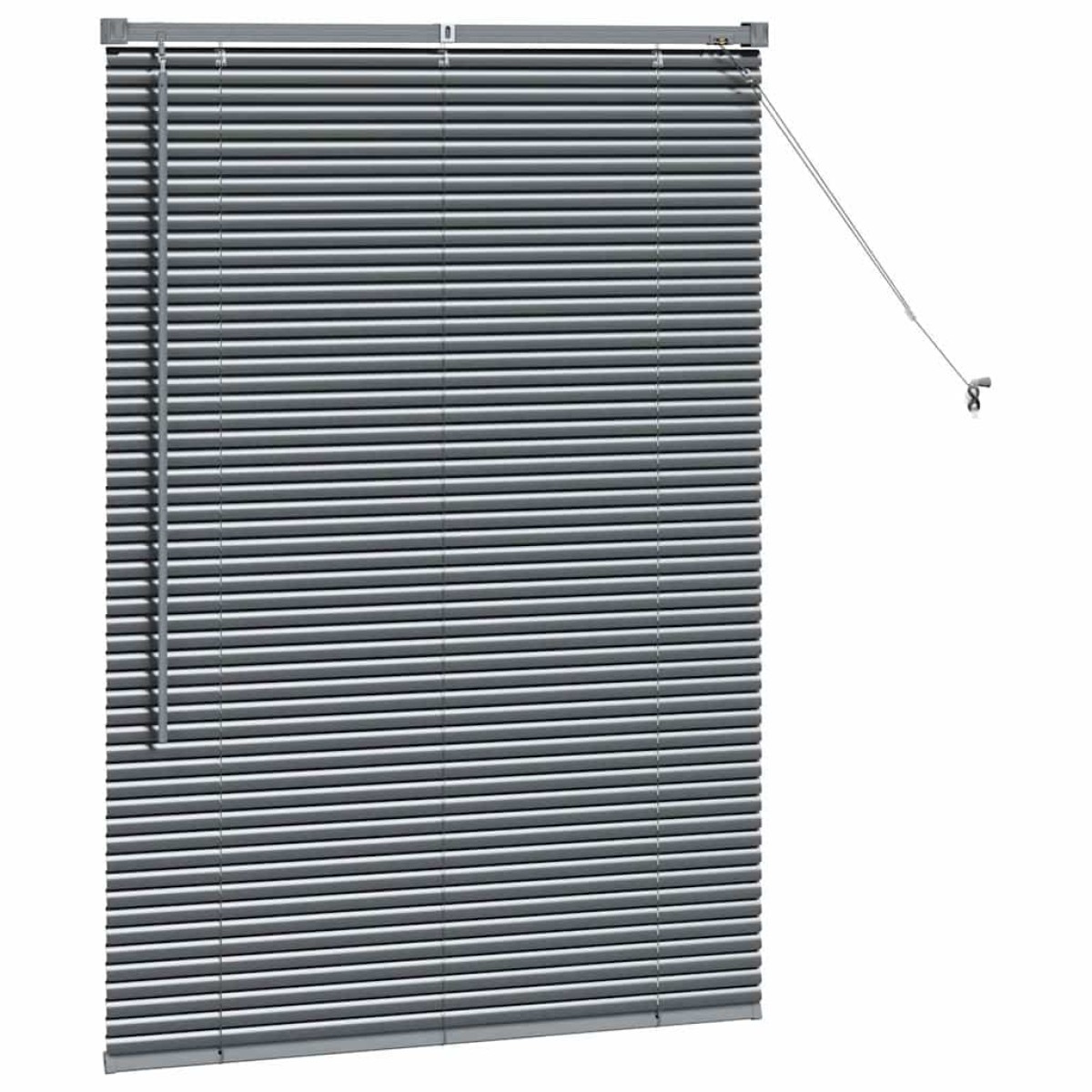 vidaXL Βενετσιάνικες Ρόδες Σκούρο Γκρι 130 x 85 εκ Αλουμίνιο