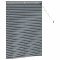 vidaXL Βενετσιάνικες Ρόδες Σκούρο Γκρι 130 x 85 εκ Αλουμίνιο