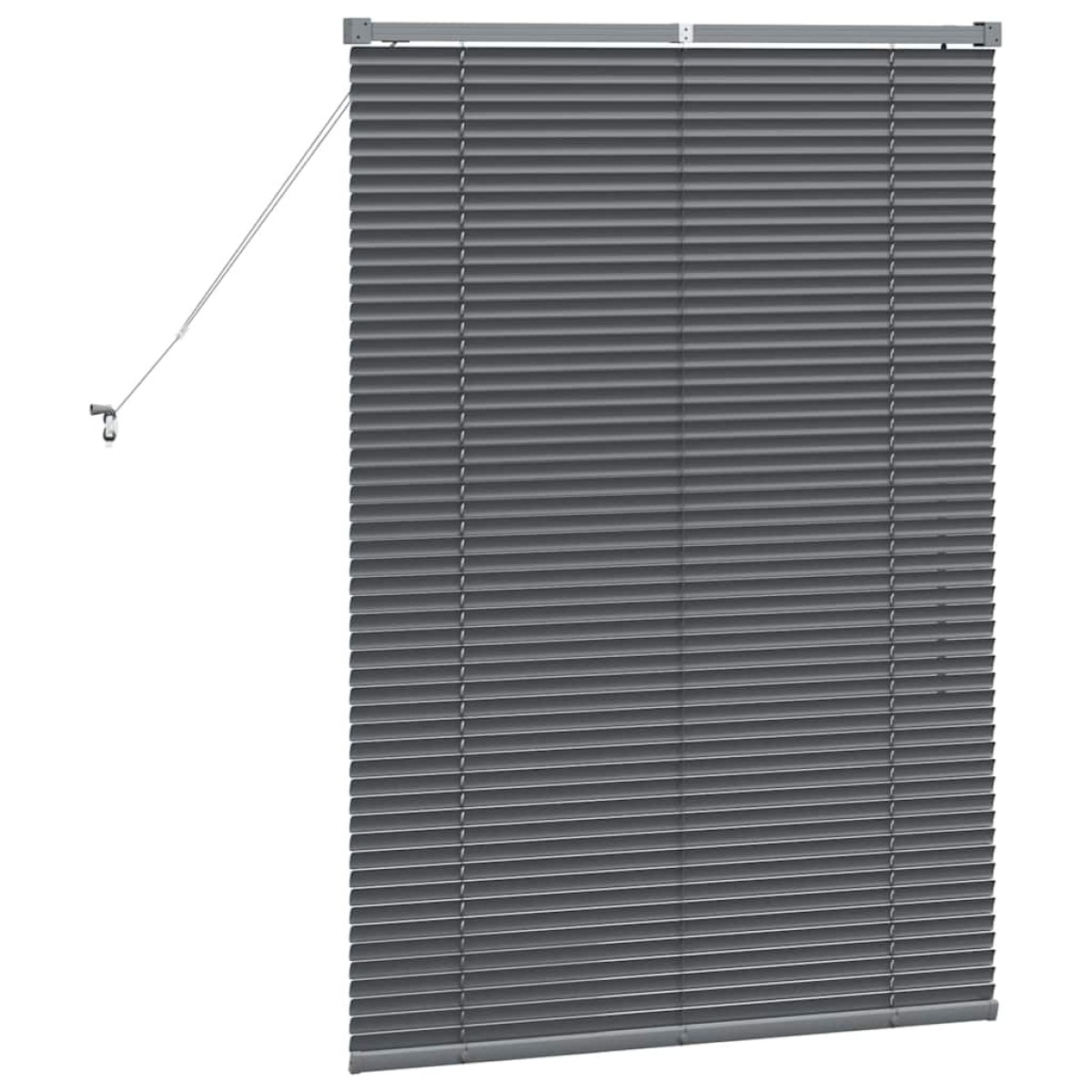 vidaXL Βενετσιάνικες Ρόδες Σκούρο Γκρι 130 x 95 εκ Αλουμίνιο