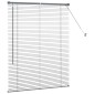 vidaXL Βενετσιάνικες Ρόδες Σκούρο Γκρι 130 x 100 cm Αλουμίνιο