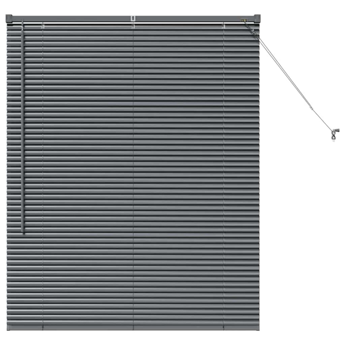 vidaXL Βενετσιάνικες Ρόδες Σκούρο Γκρι 130 x 105 εκ Αλουμίνιο