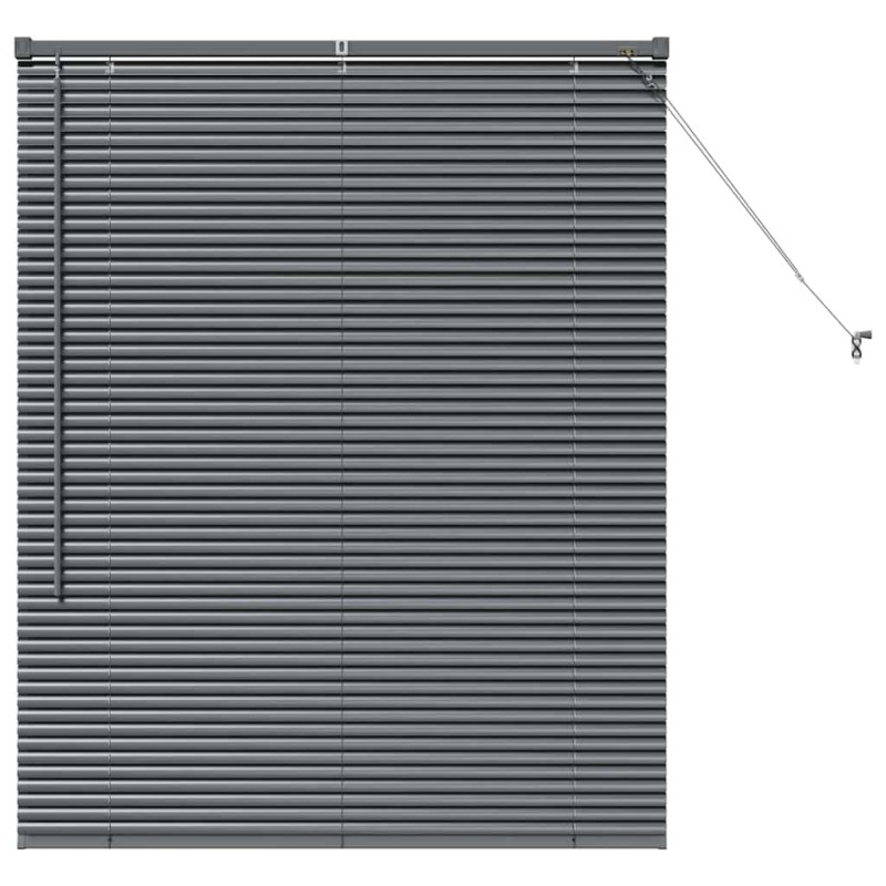 vidaXL Βενετσιάνικες Ρόδες Σκούρο Γκρι 130 x 105 εκ Αλουμίνιο