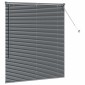 vidaXL Βενετσιάνικες Ρόδες Σκούρο Γκρι 130 x 110 εκ Αλουμίνιο