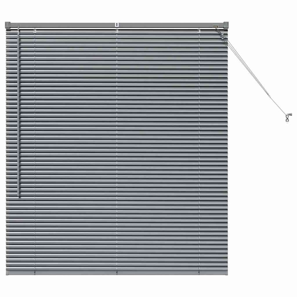 vidaXL Βενετσιάνικες Ρόδες Σκούρο Γκρι 130 x 115 εκ Αλουμίνιο