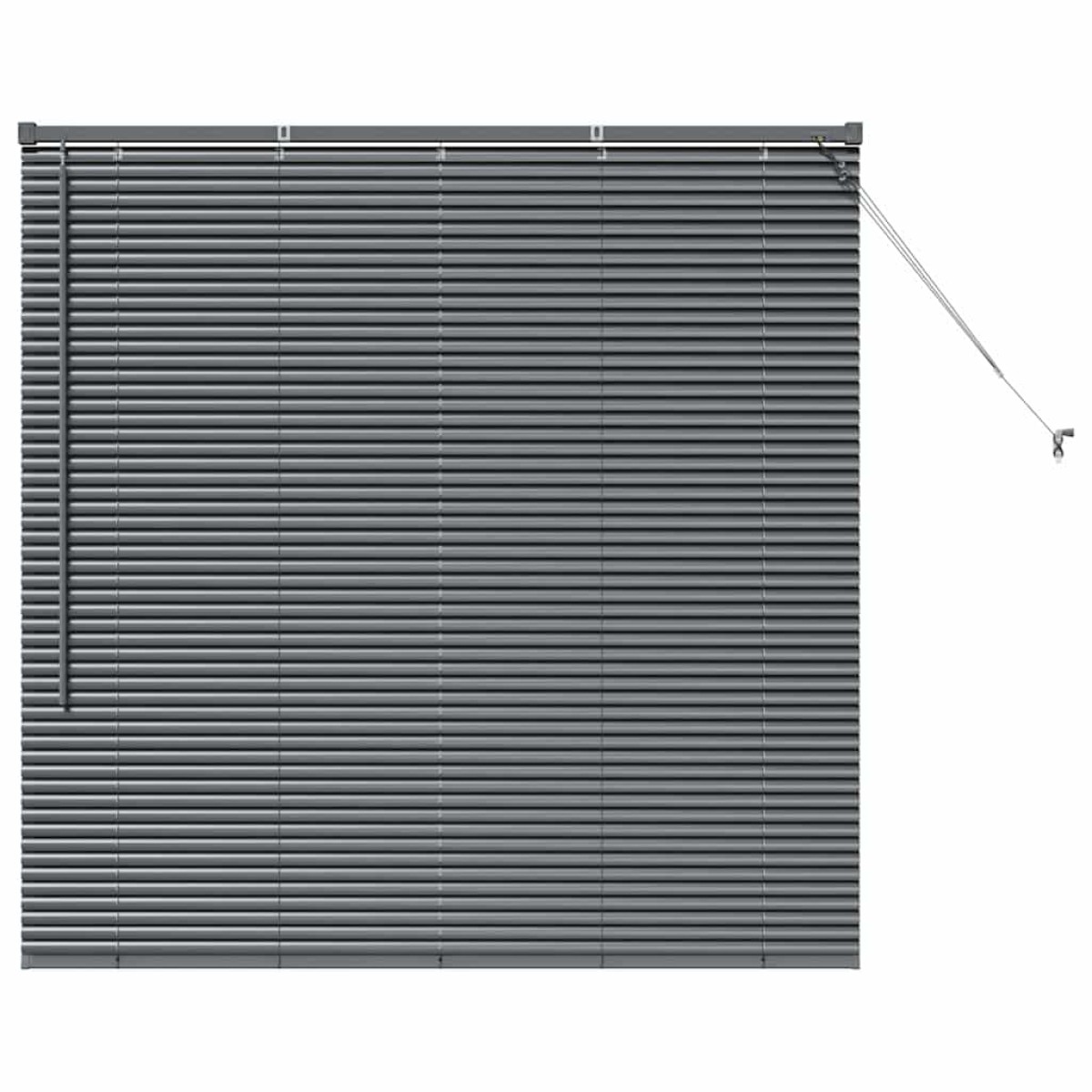 vidaXL Βενετσιάνικες Ρόδες Σκούρο Γκρι 130 x 130 cm Αλουμίνιο