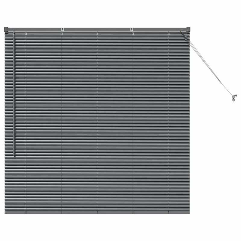 vidaXL Βενετσιάνικες Ρόδες Σκούρο Γκρι 130 x 130 cm Αλουμίνιο