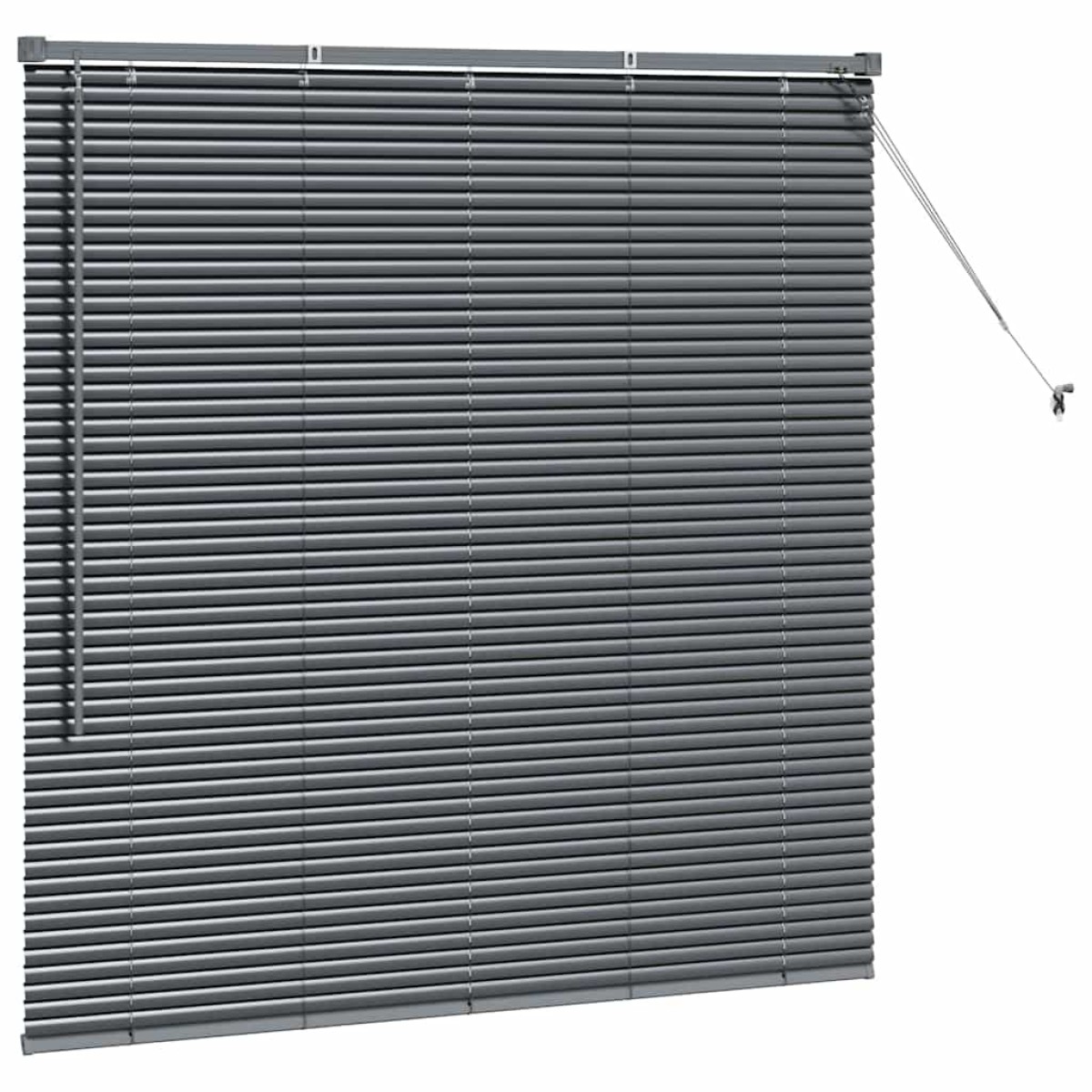 vidaXL Βενετσιάνικες Ρόδες Σκούρο Γκρι 130 x 130 cm Αλουμίνιο