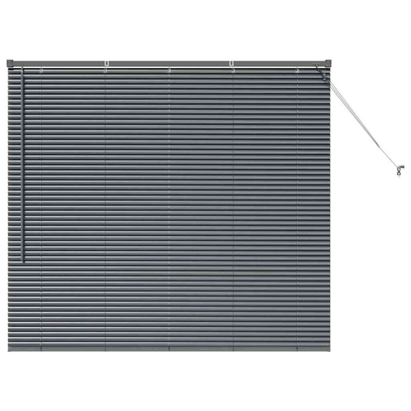 vidaXL Βενετσιάνικες Ρόδες Σκούρο Γκρι 130 x 140 cm Αλουμίνιο
